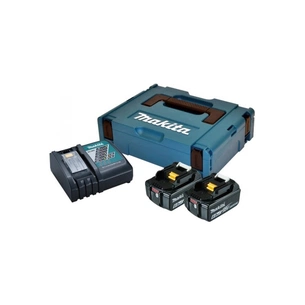 Набір акумулятор + зарядний пристрій Makita LXT BL1860B, 18V, 2x6Ah, DC18RC, Makpac (198116-4) зображення 1