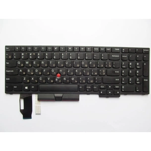 Клавіатура ноутбука Lenovo ThinkPad E580/L580/T590 черная с черной,трек (A46072) зображення 1