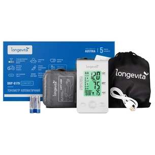 Тонометр Longevita Авт.вимір.артер.тиску LONGEVITA DBP-6179 (DBP-6179) зображення 1