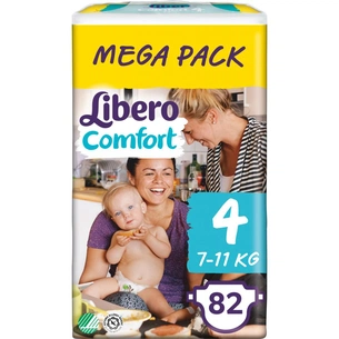 Підгузки Libero Comfort 4 7-11 кг 82 шт (7322541083186) зображення 1