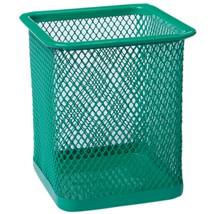 Підставка для ручок Buromax квадратна, металева, зелена (BM.6201-04) зображення 1