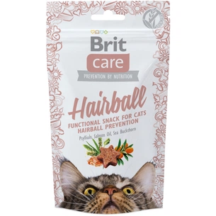 Ласощі для котів Brit Care Hairball з качкою 50 г (8595602521395) зображення 1