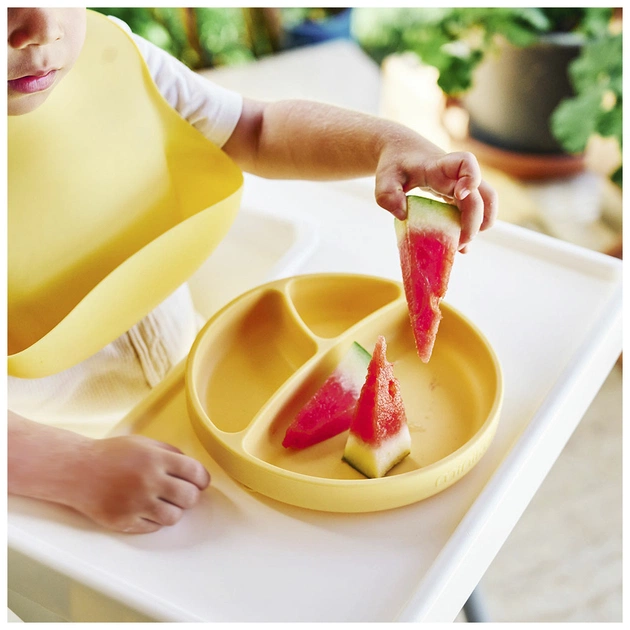 Тарілка дитяча MinikOiOi Portions секційна Mellow Yellow (101050006) - picture 8