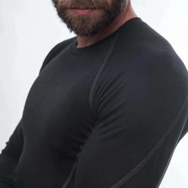 Термокофта Sensor Merino Active LS black 11109033 L (SM11MA-black-L) - зображення 5