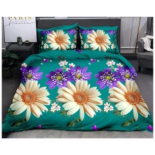 Постільна білизна MirSon Бязь Premium 17-0430 Green field Євро (2200002949255) зображення 1