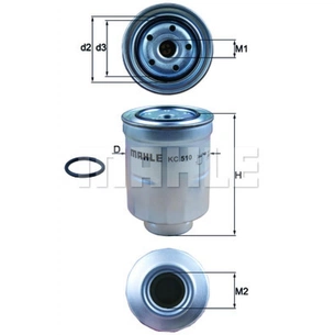 Фільтр паливний Mahle KC510D зображення 1
