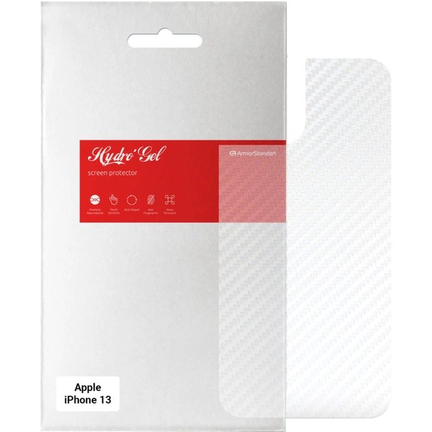 Плівка захисна Armorstandart back side Apple iPhone 13 Carbone Transparent (ARM61068) - зображення 1