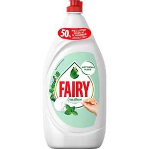 Засіб для ручного миття посуду Fairy Ніжні руки Чайне дерево і М'ята 750 мл (8001841931210) зображення 1