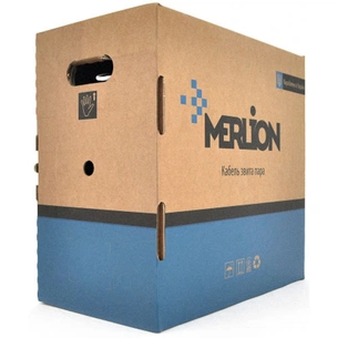 Кабель сетевой Merlion UTP 305м КНП 4*2*0,56, cat.6, внешний [СCA] (10819) изображение 1