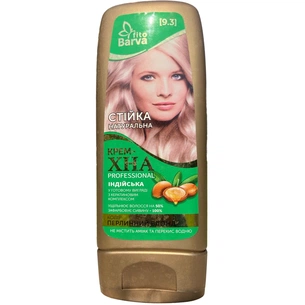 Хна Fito Barva Professional Індійська крем-хна в готовому вигляді 9.3 - Перлинний блонд 140 мл (4820098542277) изображение 1