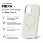 Чохол до мобільного телефона BeCover FIBRA Silicone OmniMag Apple iPhone 17 Milk White (716202) - зменшене зображення 3