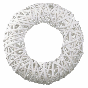 Різдвяний вінок YES! Fun ротанговий білий 35 см (974242) picture 1