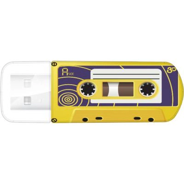 USB флеш накопичувач Verbatim 32GB Mini cassette edition Yellow USB 2.0 (49393) - зображення 1