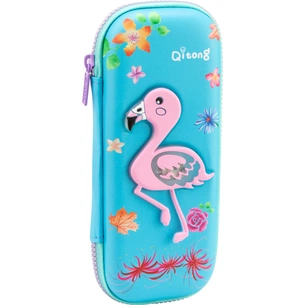 Пенал Cool For School з LED-аплікацією 1 відділення Блакитний (QT-5759-Blue) зображення 1