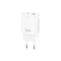 Зарядний пристрій XO L130 USB-C PD30W + USB-A QC3.0 White (L130.white) - зменшене зображення 3