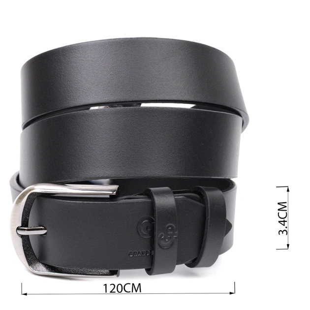 Ремінь Grande Pelle Брючний з натуральної шкіри Чорний (11680) - зображення 3