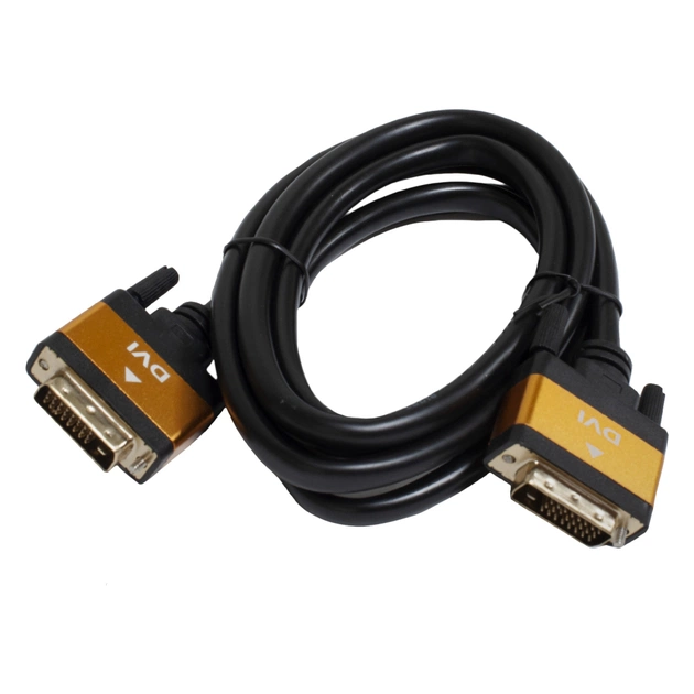 Кабель мультимедійний DVI M to DVI M 1.0m 24+1pin Patron (CAB-PN-MUL-DVI-DVI-1) - зображення 1