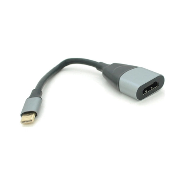 Переходник USB-C to HDMI F 0.18m black-gray Voltronic (YT-Type-C(M)/HDMI(F)-18cm) - изображение 1