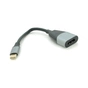 Переходник USB-C to HDMI F 0.18m black-gray Voltronic (YT-Type-C(M)/HDMI(F)-18cm) - уменьшенное изображение 1