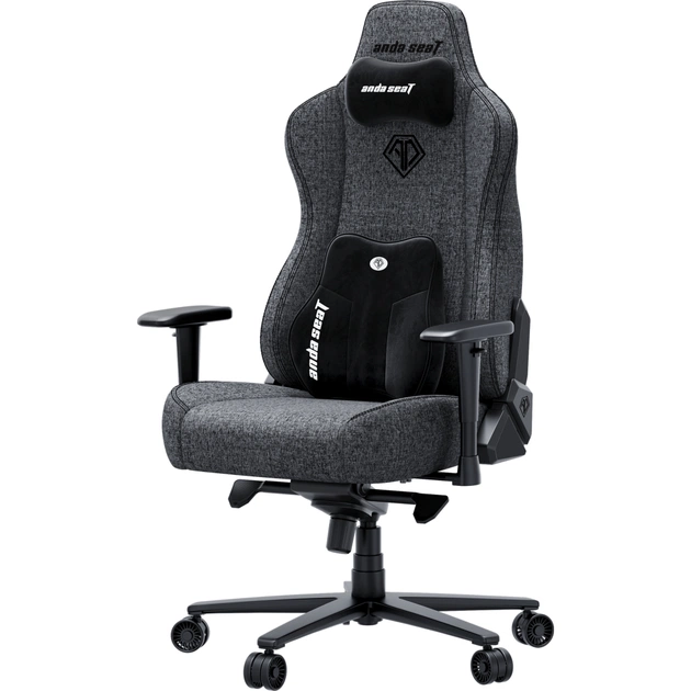 Крісло ігрове AndaSeat Novis Plus Fabric XL Dark Grey (AD23YC-XL-01-GB-F-G04) - зображення 3