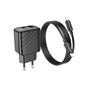 Зарядний пристрій HOCO CS23A USB-C PD30W + 1xUSB QC3.0 + cable USB-C to Lightning black (6942007609951) - зменшене зображення 6