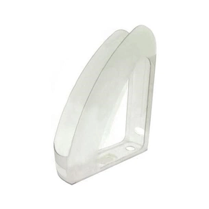 Лоток для паперів Economix вертикальний з передньою стінкою Райдуга пластик, прозорий (E80531-00) зображення 1