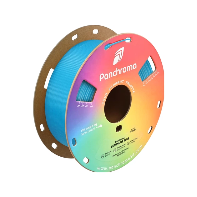 Пластик для 3D-принтера Polymaker PLA PANCHROMA LUMINOUS 1,75mm 1kg BLUE (CA02031) - изображение 1