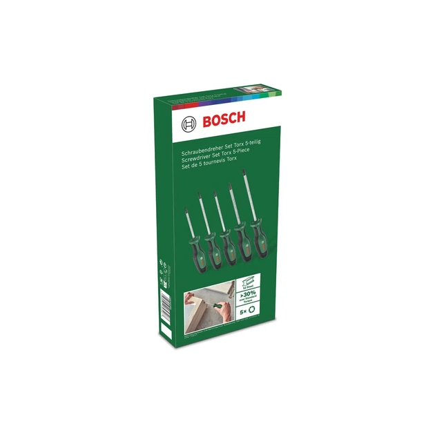 Набір викруток Bosch Torx 5шт, T10, 15, 20, 25, 30. (1.600.A02.BX6) - picture 9