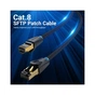 Патч-корд 0.5м, S/FTP cat 8 RJ-45 COPPER black Vention (IKGBD) - preview 2