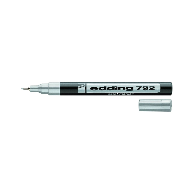 Маркер Edding для декоративних робіт Paint E-792 0.8 мм Срібний (e-792/13) - зображення 1