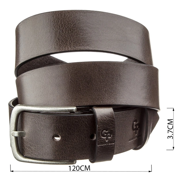 Ремінь Grande Pelle З круглою пряжкою Капучіно (11271) - зображення 3