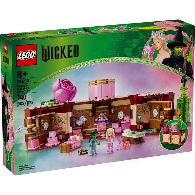 Конструктор LEGO Wicked Кімната Ґлінди й Ельфаби 740 деталей (75683) - зображення 1