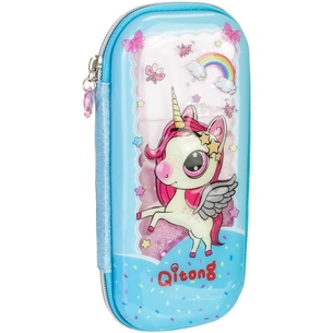 Пенал Cool For School акваріумний 1 відділення з органайзером блакитний (QT-5767-Blue) зображення 1