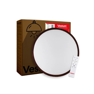 Світильник Vestum SLOT матовий 80W 490*65мм 3000К-6500К з ДК махагон (VS-91048) изображение 1