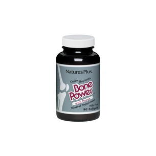 Мінерали Natures Plus Кальцій з Бором для Міцних Костей, Bone Power, 90 желатину (NTP3341) зображення 1