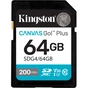 Карта пам'яті Kingston 64GB SDXC сlass 10 UHS-I U3 V30 Canvas Go Plus G4 (SDG4/64GB) - зменшене зображення 1