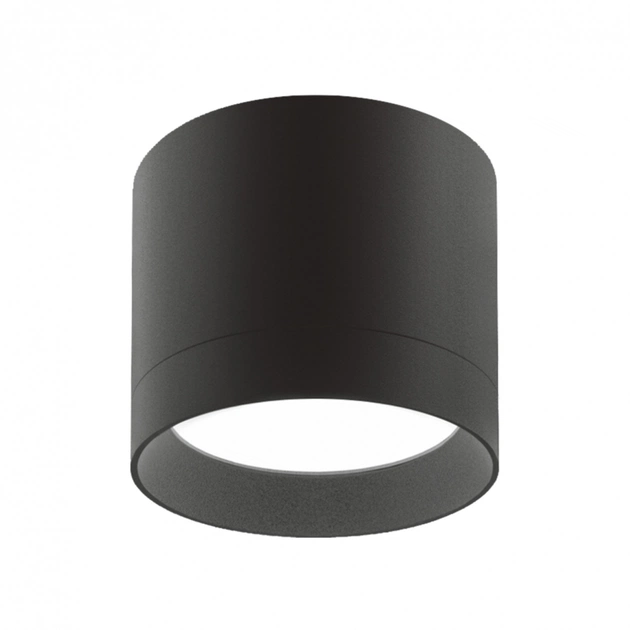 Світильник точковий Videx IP44 під лампу GX53 накладний Чорний (VL-SPF19A-B) - picture 2