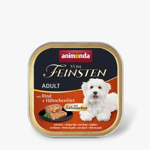 Консерви для собак Animonda Vom Feinsten Adult with Beef + chicken filet 150 г (4017721823012) зображення 1