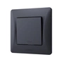 Перемикач Videx BINERA 1кл проміжний чорний графіт (VF-BNSW1I-BG) - уменьшенное изображение 1