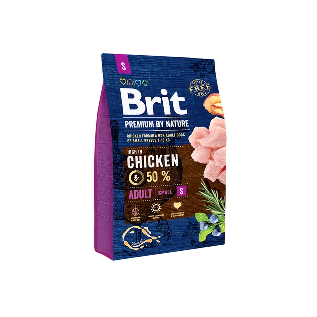 Сухий корм для собак Brit Premium Dog Adult S 3 кг (8595602526291) - зображення 1