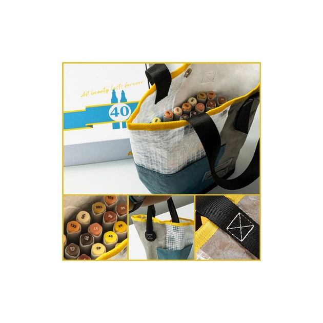 Художній маркер Arrtx Спиртові Oros ASM-03YL 40 кольорів, жовті відтінки (LC302499) - picture 6