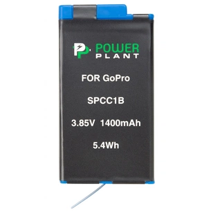 Акумулятор до фото/відео PowerPlant GoPro SPCC1B 1400mAh (CB970346) зображення 1