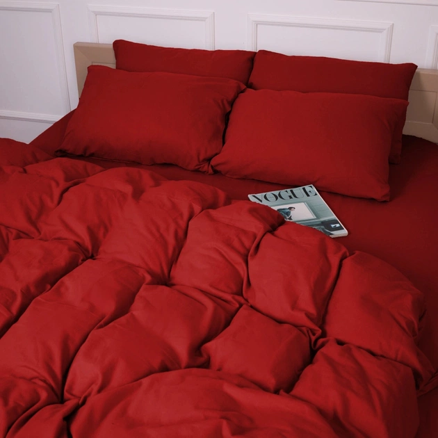 Постельное белье MirSon 009 Red Фланель 220х240 King Siz (2200009651632) - изображение 12