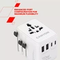 Зарядний пристрій Canyon OnTour 70 3xUSB-C + 2xUSB-A EU/UK/US/AUS 70W White (CNS-TA70W1006W) - зменшене зображення 8
