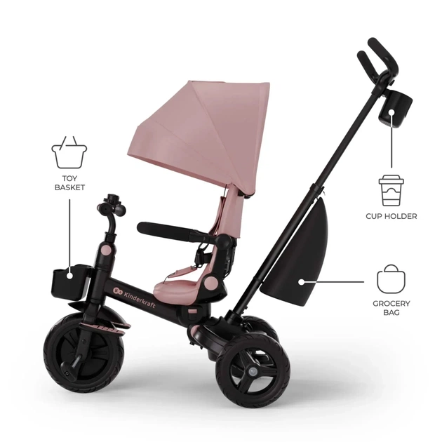 Дитячий велосипед Kinderkraft Aveo 2 Plus Pink (KRAVEO02PNK0000) (5902533929467) - зображення 6