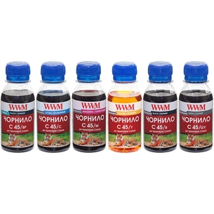 Чорнило WWM Canon PGI-450/CLI-451, 6х100г BP/B/GY/C/M/Y (C45SET-6) зображення 1