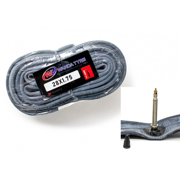 Велосипедна камера Wanda 28х1.75 FV Presta 48мм (TUB-071) - picture 1