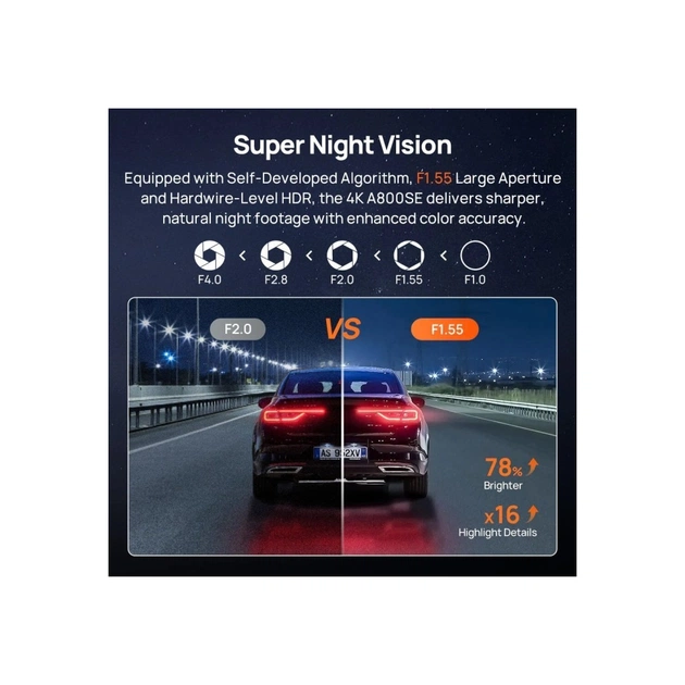 Відеореєстратор Xiaomi 70mai Dash Cam 4K A800SE (1182549) - зображення 6