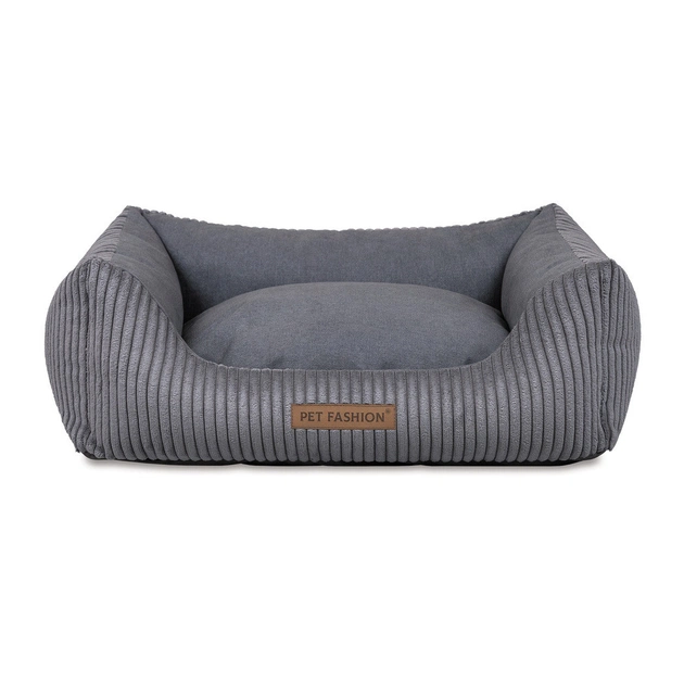 Лежак для тварин Pet Fashion DEVID 62х50х19 см темно-сірий (4823082444519) - picture 3