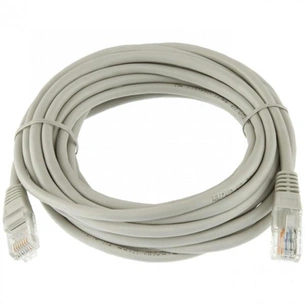 Патч-корд 5м, UTP, cat.6, CU, 24AWG, grey Kingda (KD-PAUT6500GY) зображення 1
